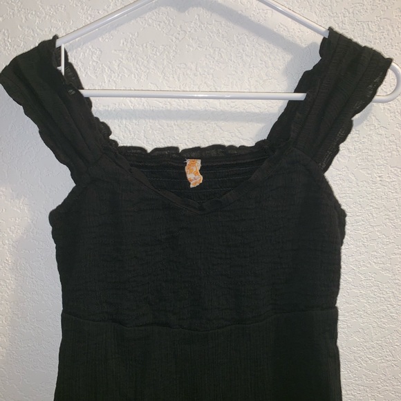 Maeve From Anthropology Black Cotton Tank Dress - Picture 2 of 8